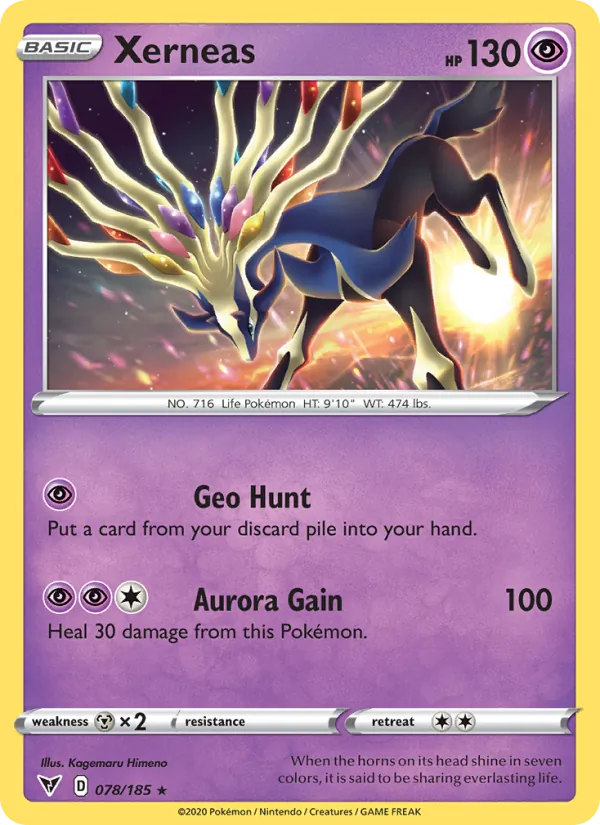 Xerneas - Vivid Voltage Pokemon Card