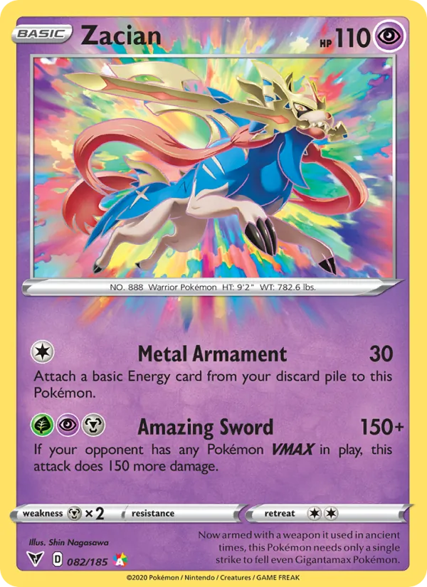 Zacian - Vivid Voltage Pokemon Card