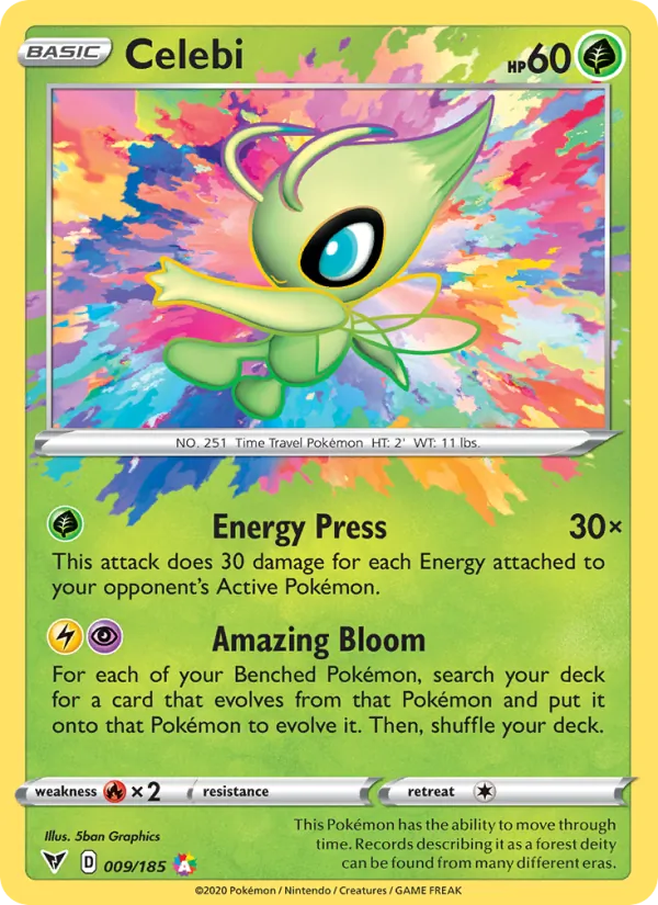 Celebi - Vivid Voltage Pokemon Card