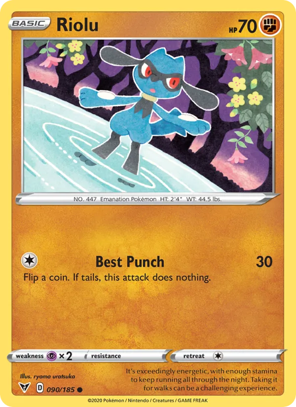 Riolu - Vivid Voltage Pokemon Card