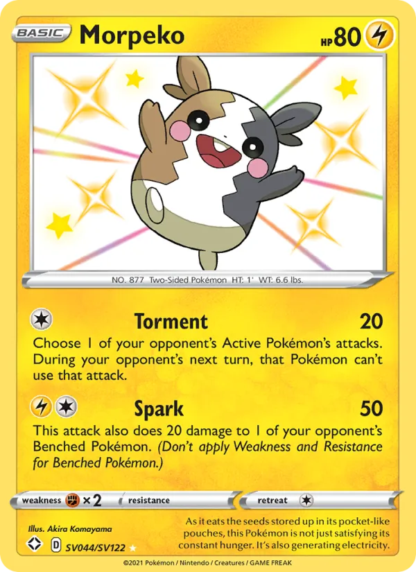 Morpeko - Shining Fates Pokemon Card