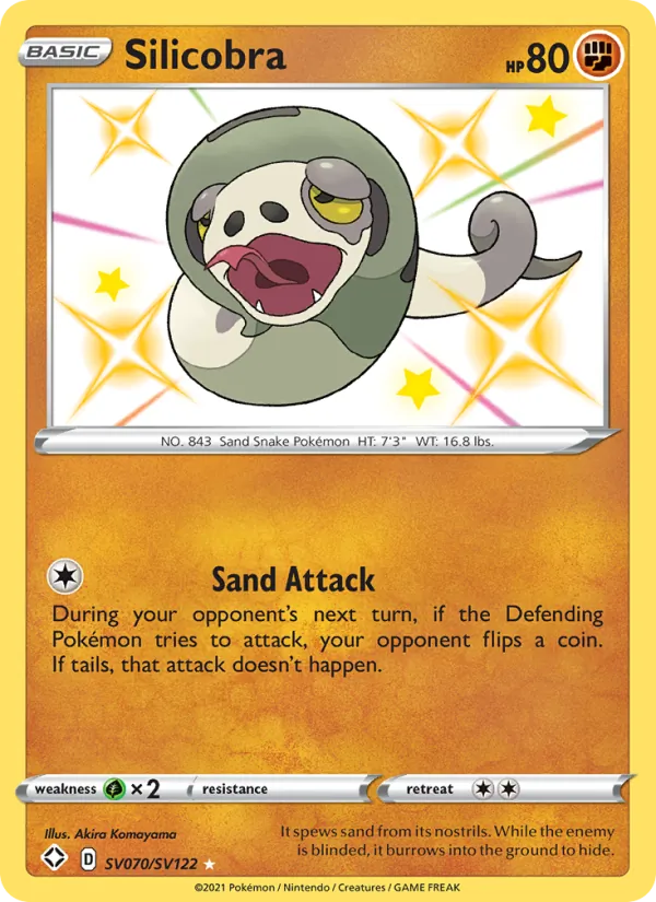 Silicobra - Shining Fates Pokemon Card