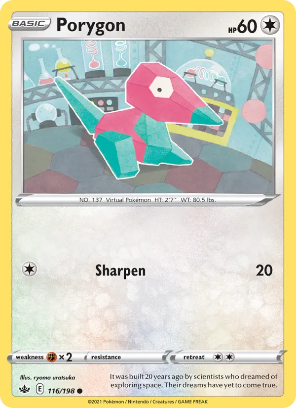 Porygon - Chilling Reign Pokemon Card