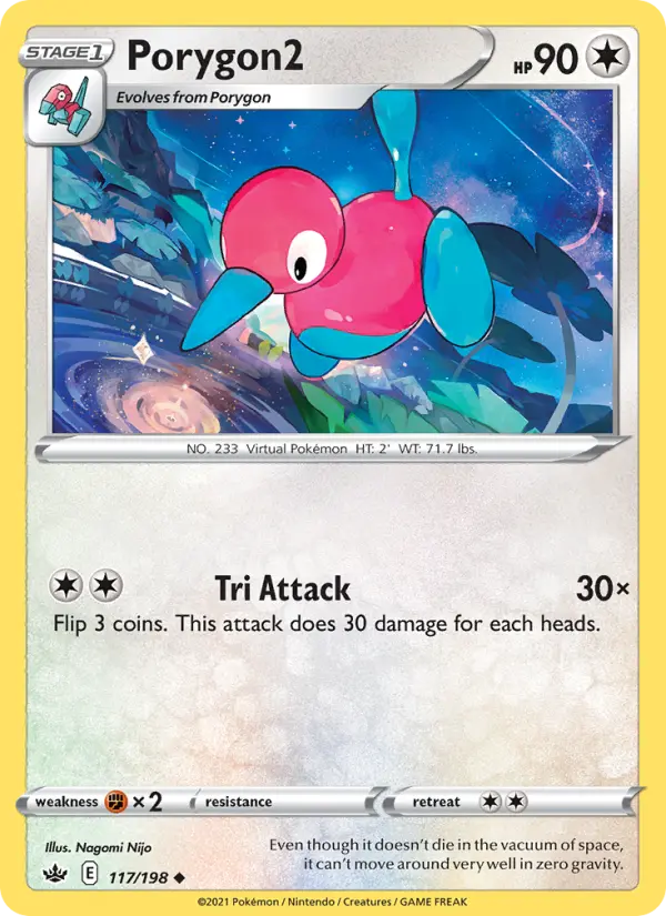 Porygon2 - Chilling Reign Pokemon Card