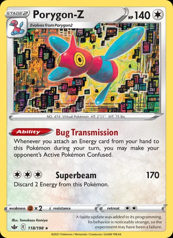 Porygon-Z - Chilling Reign Pokemon Card