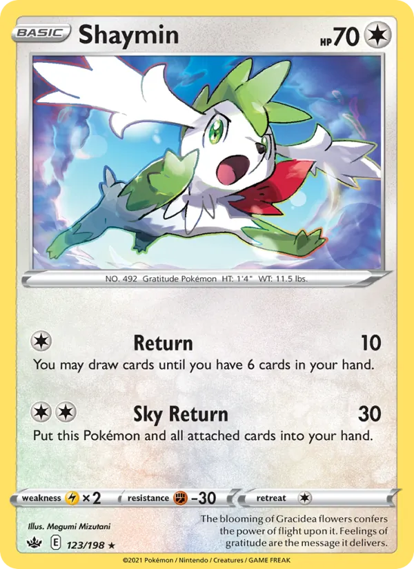 Shaymin - Chilling Reign Pokemon Card
