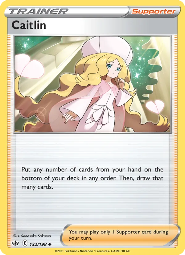 Caitlin - Chilling Reign Pokemon Card