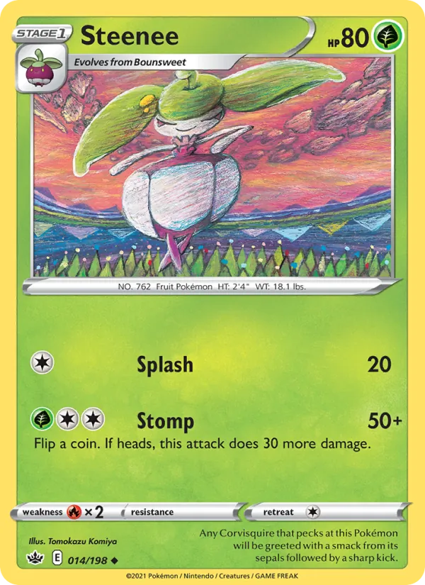 Steenee - Chilling Reign Pokemon Card