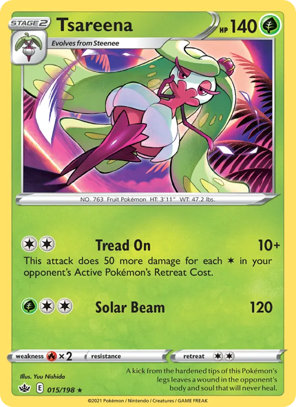 Tsareena - Chilling Reign Pokemon Card
