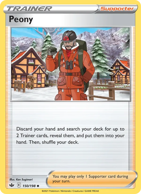 Peony - Chilling Reign Pokemon Card