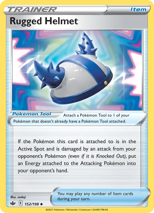 Rugged Helmet - Chilling Reign Pokemon Card