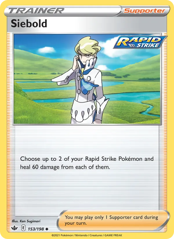 Siebold - Chilling Reign Pokemon Card