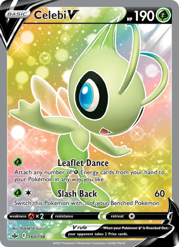 Celebi V - Chilling Reign Pokemon Card