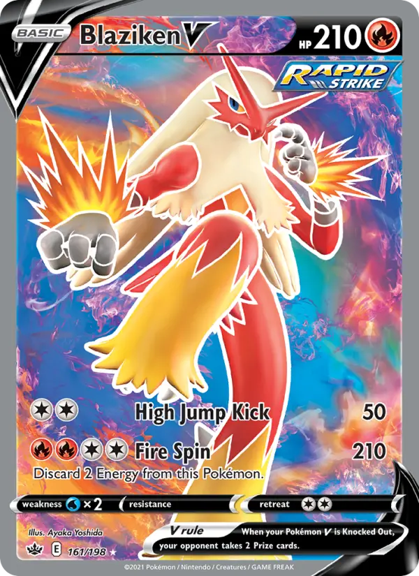 Blaziken V - Chilling Reign Pokemon Card