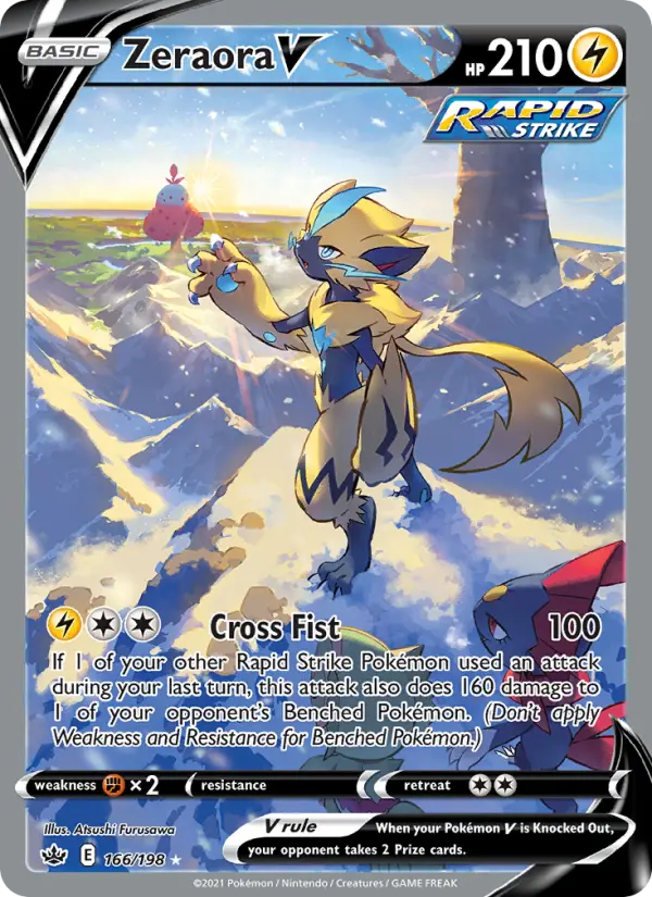 Zeraora V - Chilling Reign Pokemon Card