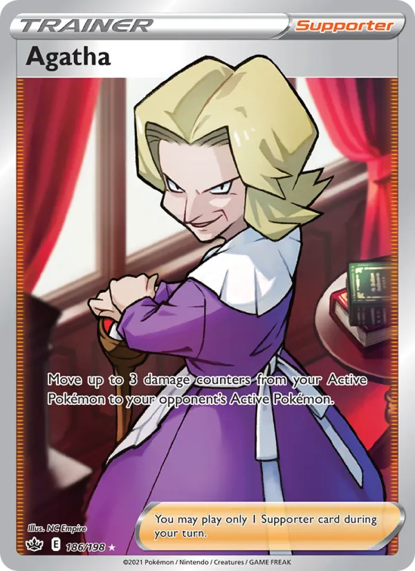 Agatha - Chilling Reign Pokemon Card