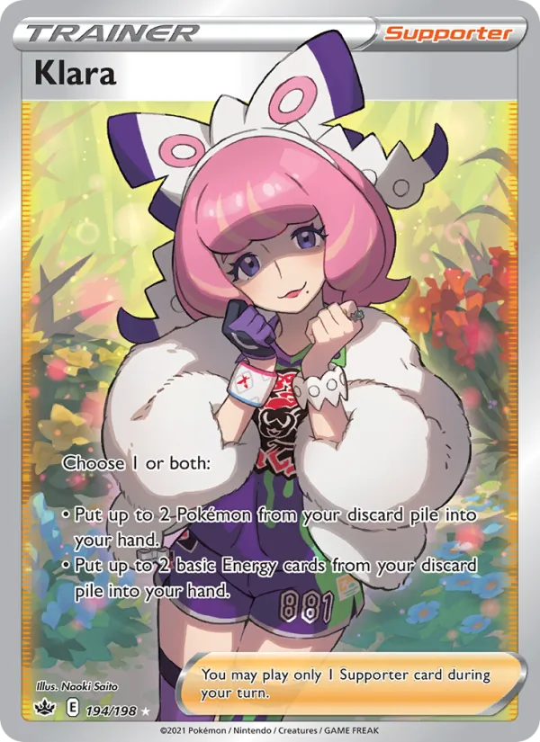 Klara - Chilling Reign Pokemon Card