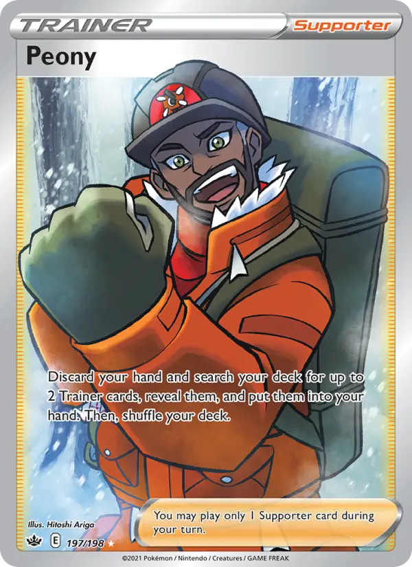 Peony - Chilling Reign Pokemon Card