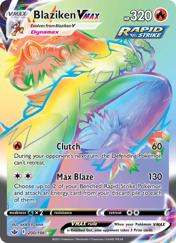 Blaziken VMAX - Chilling Reign Pokemon Card