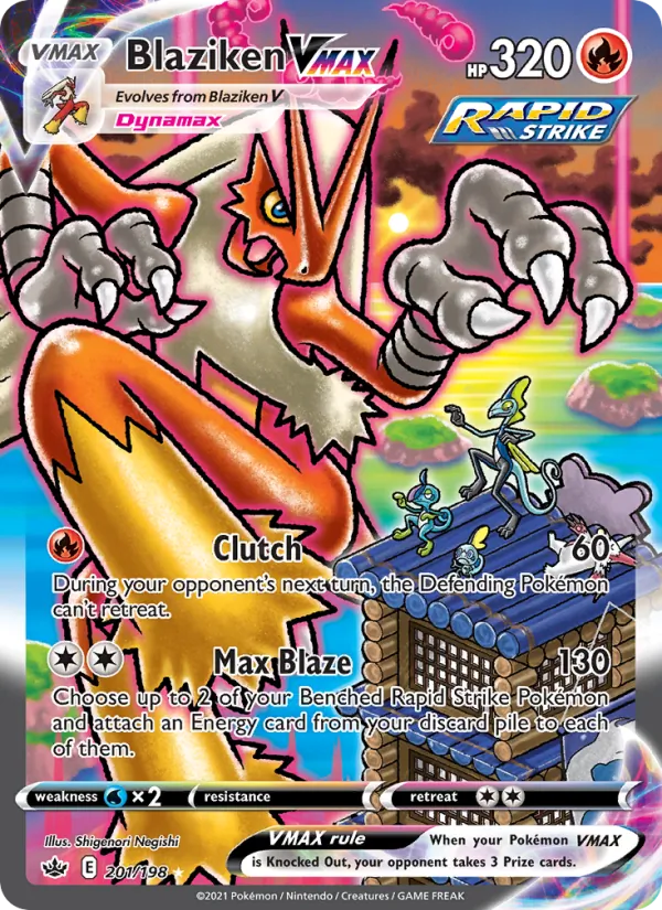 Blaziken VMAX - Chilling Reign Pokemon Card
