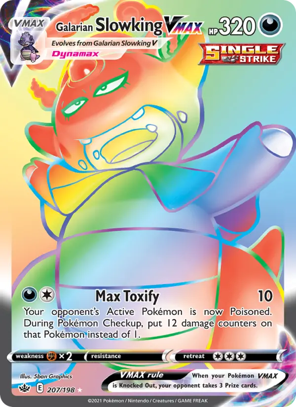 Galarian Slowking VMAX - Chilling Reign Pokemon Card