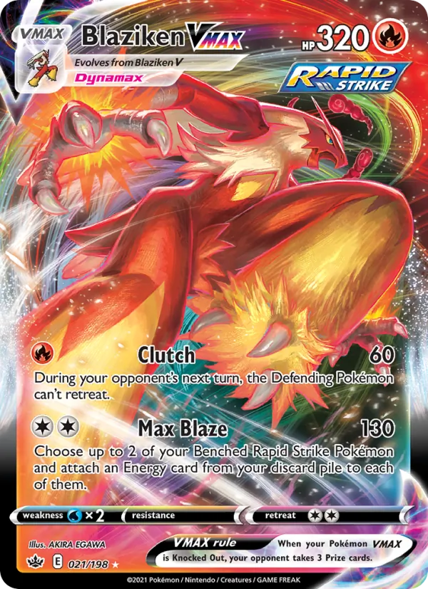 Blaziken VMAX - Chilling Reign Pokemon Card