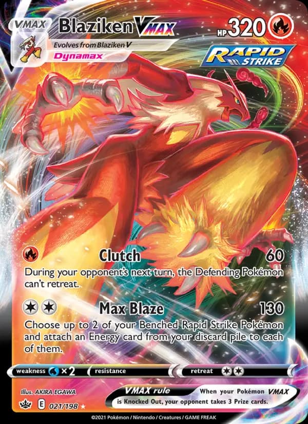 Blaziken VMAX - Chilling Reign Pokemon Card