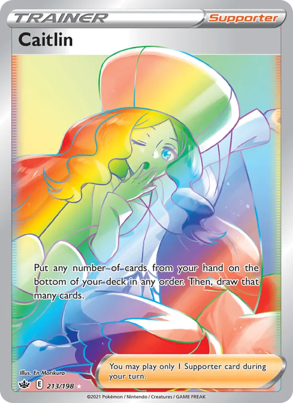 Caitlin - Chilling Reign Pokemon Card