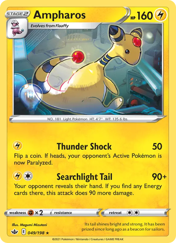 Ampharos - Chilling Reign Pokemon Card