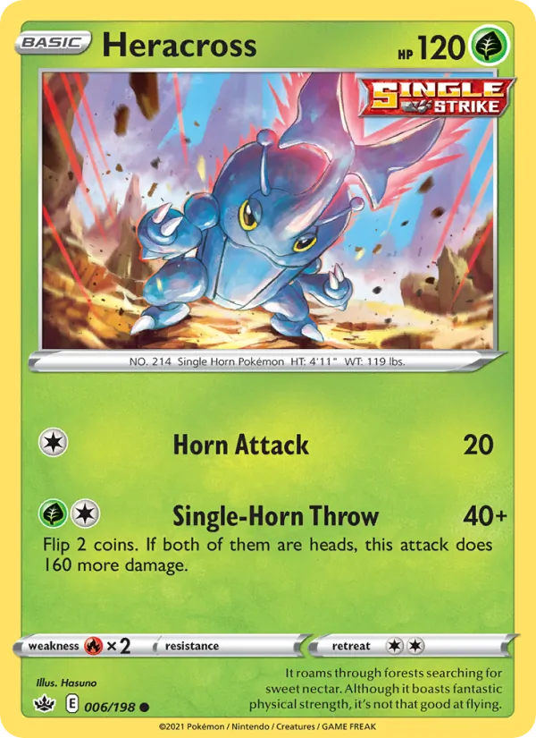 Heracross - Chilling Reign Pokemon Card
