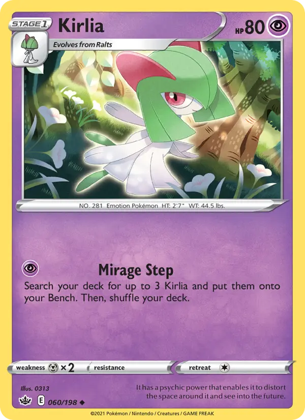 Kirlia - Chilling Reign Pokemon Card
