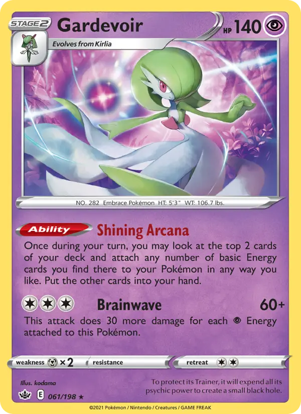 Gardevoir - Chilling Reign Pokemon Card