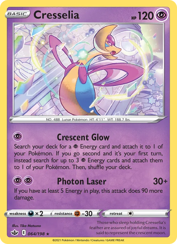 Cresselia - Chilling Reign Pokemon Card