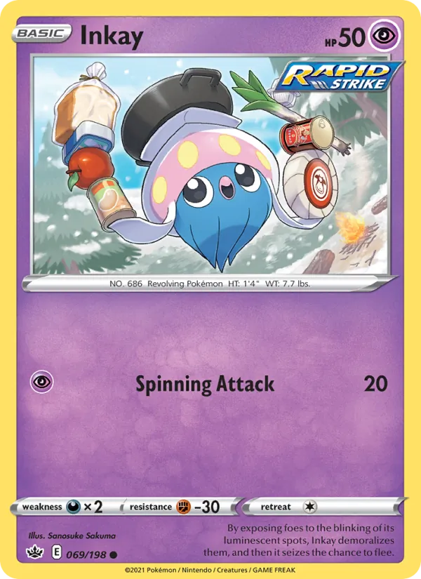 Inkay - Chilling Reign Pokemon Card