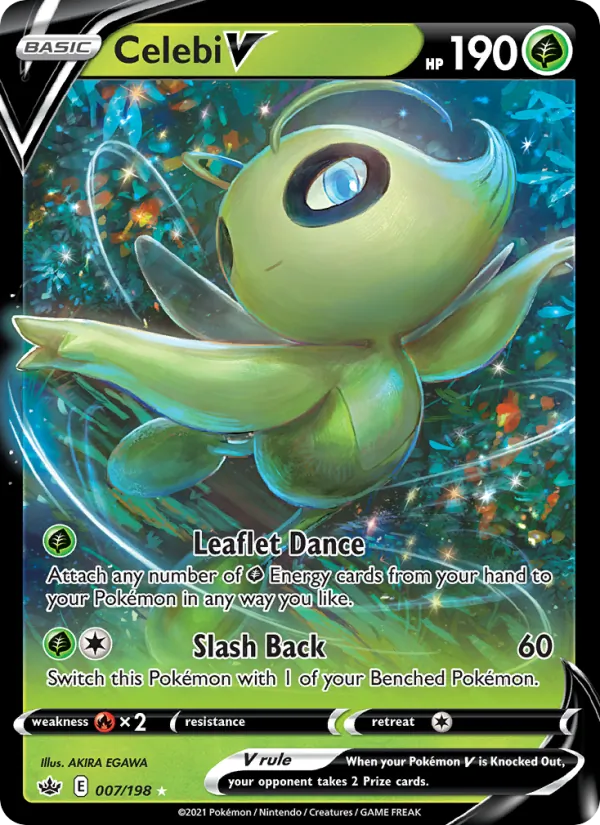 Celebi V - Chilling Reign Pokemon Card