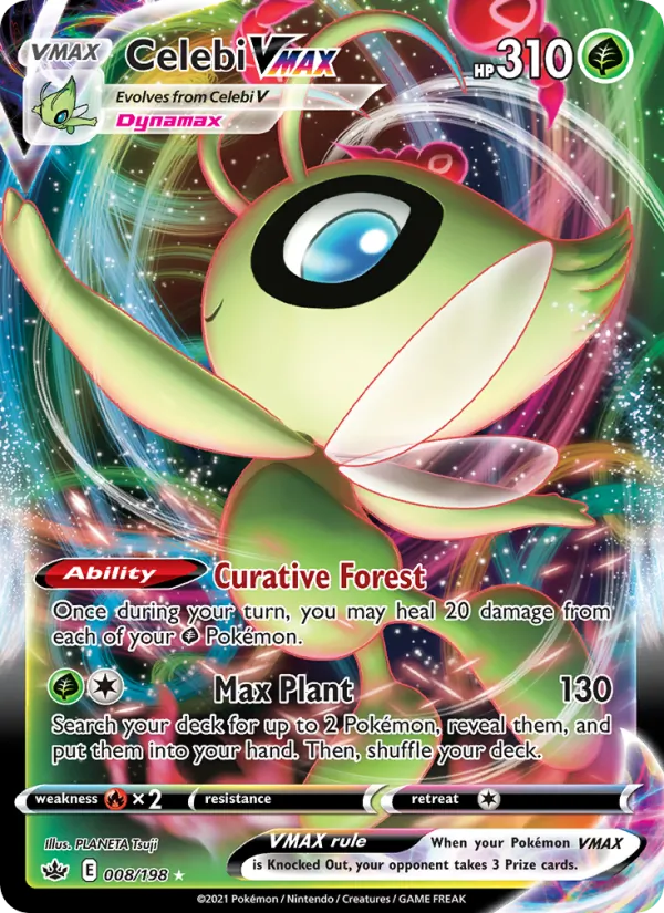 Celebi VMAX - Chilling Reign Pokemon Card