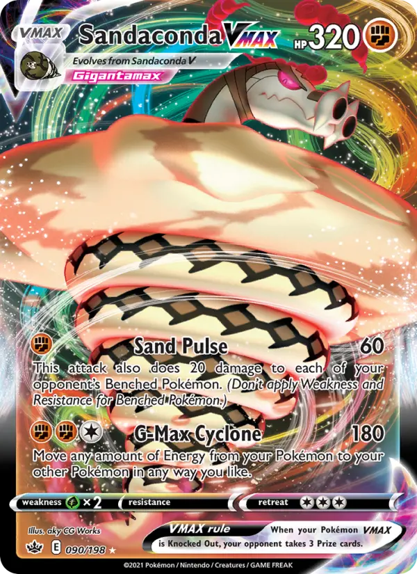Sandaconda VMAX - Chilling Reign Pokemon Card