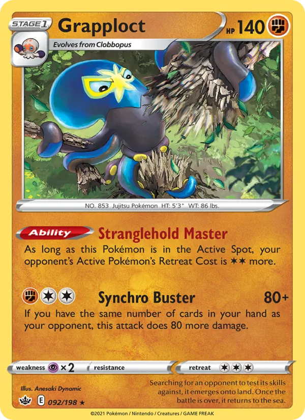 Grapploct - Chilling Reign Pokemon Card