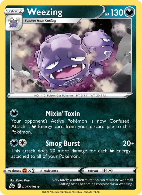 Weezing - Chilling Reign Pokemon Card