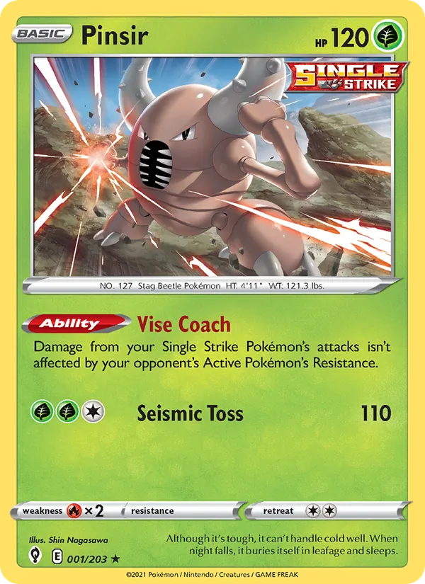 Pinsir - Evolving Skies Pokemon Card