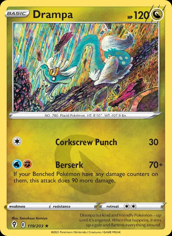 Drampa - Evolving Skies Pokemon Card