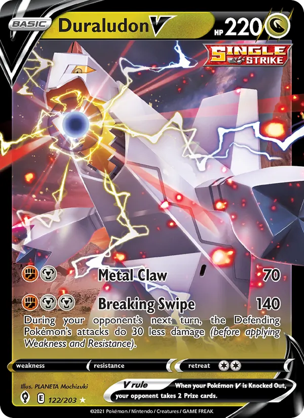 Duraludon V - Evolving Skies Pokemon Card