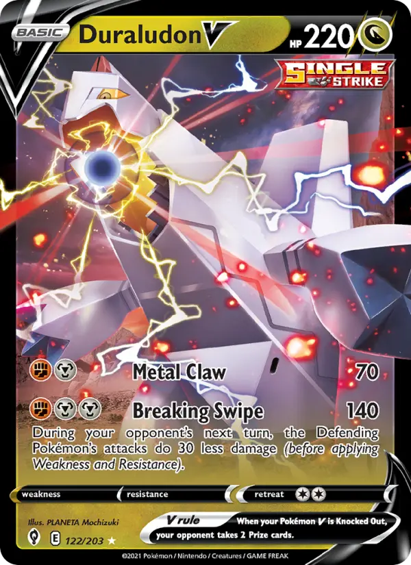 Duraludon V - Evolving Skies Pokemon Card