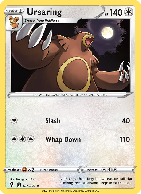 Ursaring - Evolving Skies Pokemon Card
