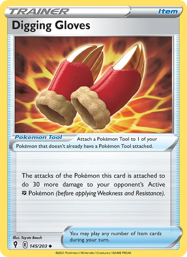 Digging Gloves - Evolving Skies Pokemon Card