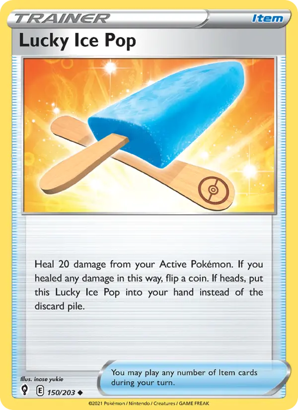 Lucky Ice Pop - Evolving Skies Pokemon Card