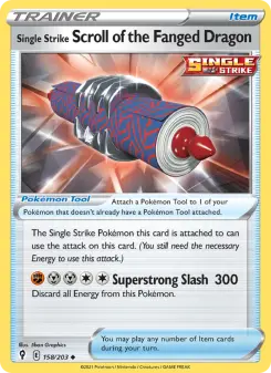 Single Strike Scroll of the Fanged Dragon - Evolving Skies