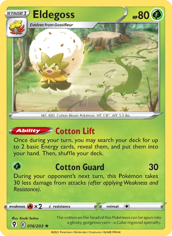 Eldegoss - Evolving Skies Pokemon Card