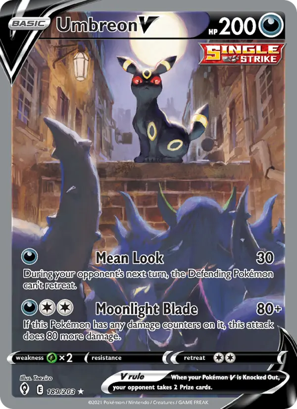 Umbreon V - Evolving Skies Pokemon Card