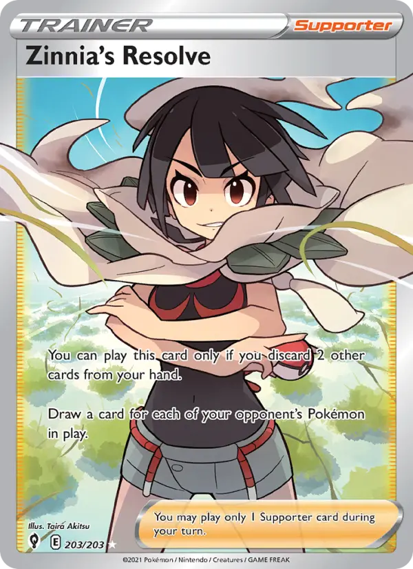 Zinnia's Resolve - Evolving Skies Pokemon Card